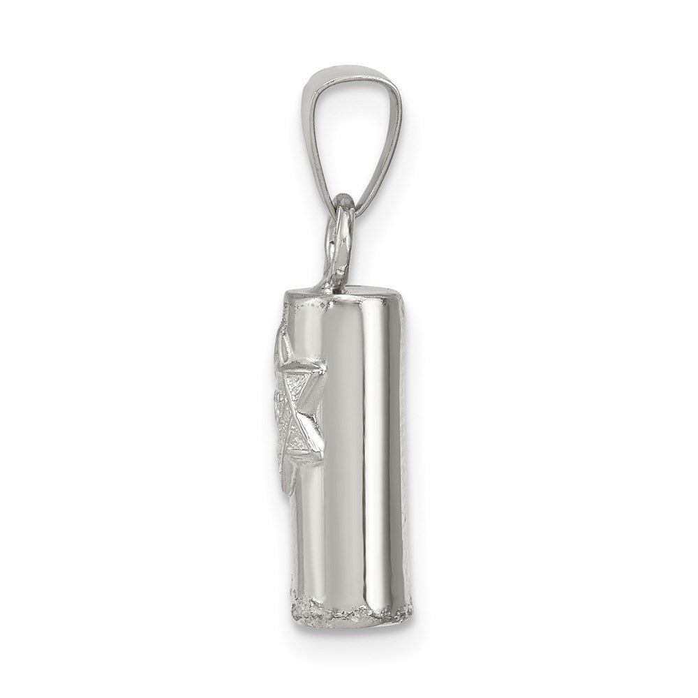 Sterling Silver Mezuzah Pendant QC5924