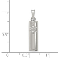 Sterling Silver Mezuzah Pendant QC5925