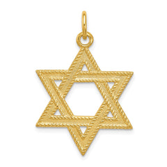 24k Gold-plated Sterling Silver Star of David Pendant QC5935