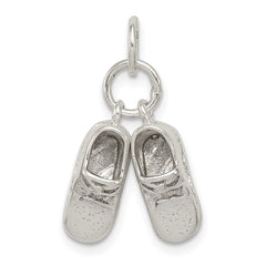Sterling Silver Baby Shoes Charm QC5