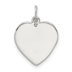 Sterling Silver Small Heart Charm QC6007