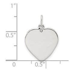Sterling Silver Small Heart Charm QC6007