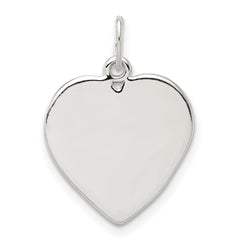 Sterling Silver Small Heart Charm QC6007