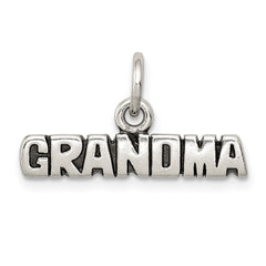 Sterling Silver Antiqued Grandma Charm QC6017