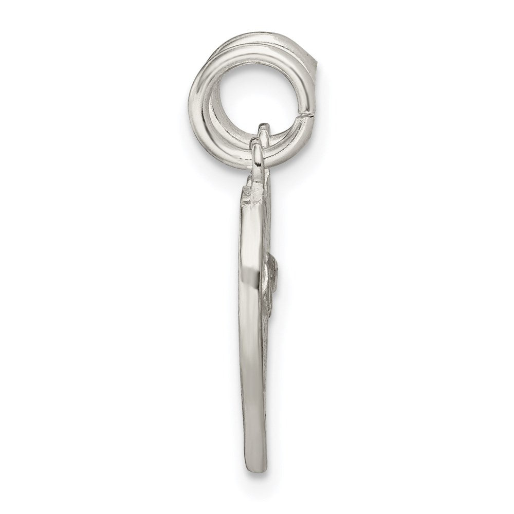 Sterling Silver Best Friends 2-piece break apart Heart Charm QC602