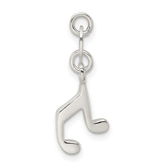 Sterling Silver Music Note Charm QC6120