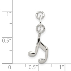 Sterling Silver Music Note Charm QC6120