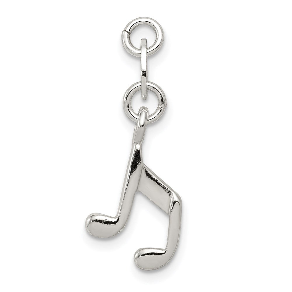 Sterling Silver Music Note Charm QC6120