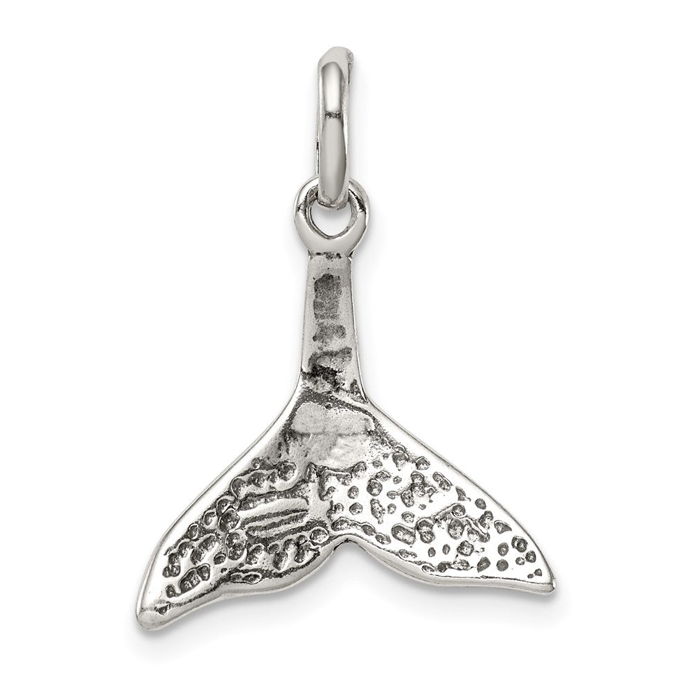 Sterling Silver Whale Tail Charm QC6276