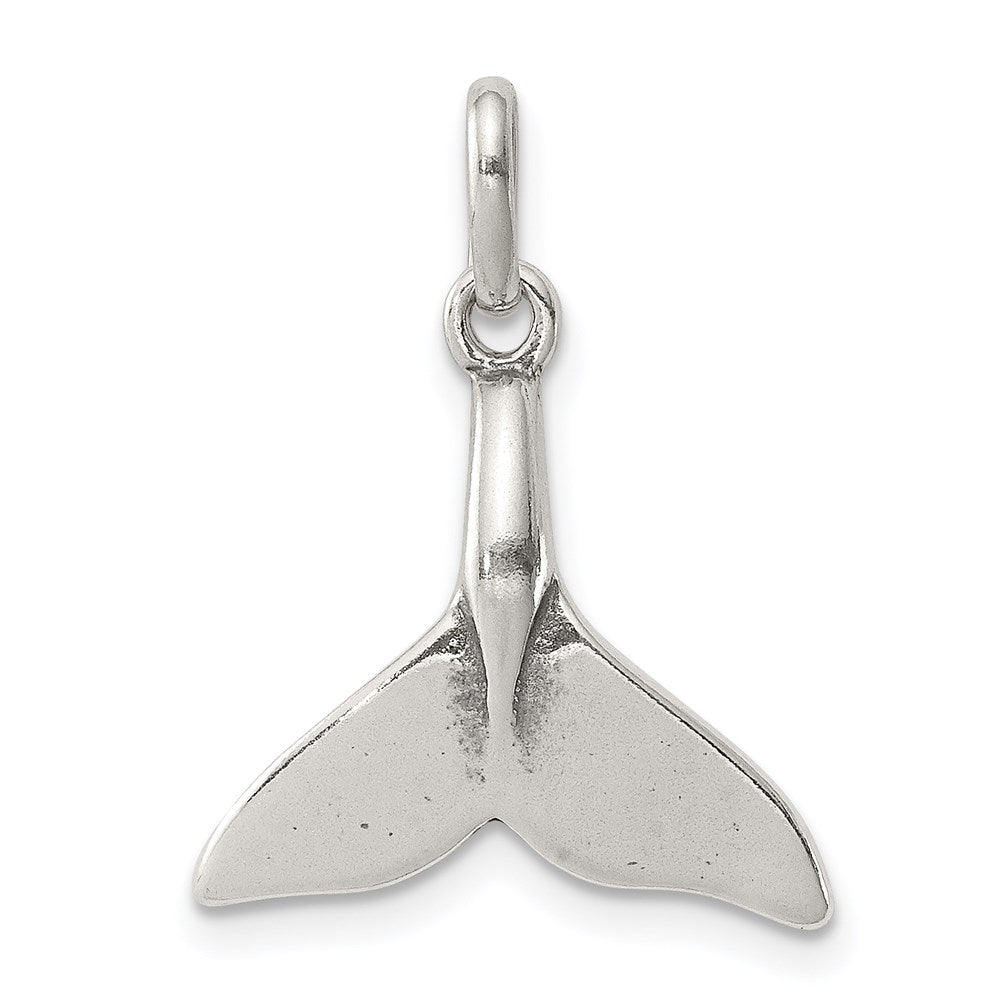 Sterling Silver Whale Tail Charm QC6276
