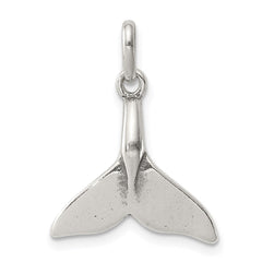 Sterling Silver Whale Tail Charm QC6276