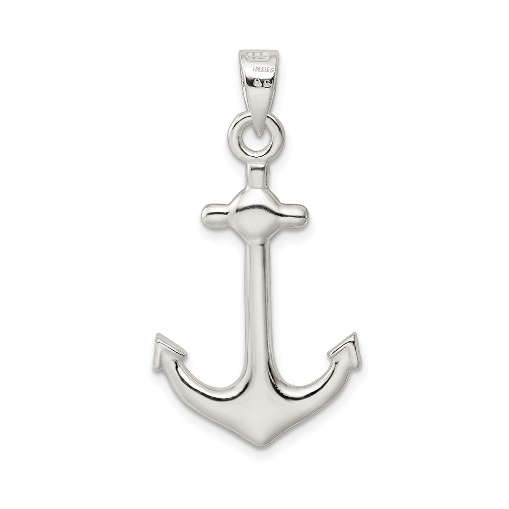 Sterling Silver Anchor Pendant QC6332