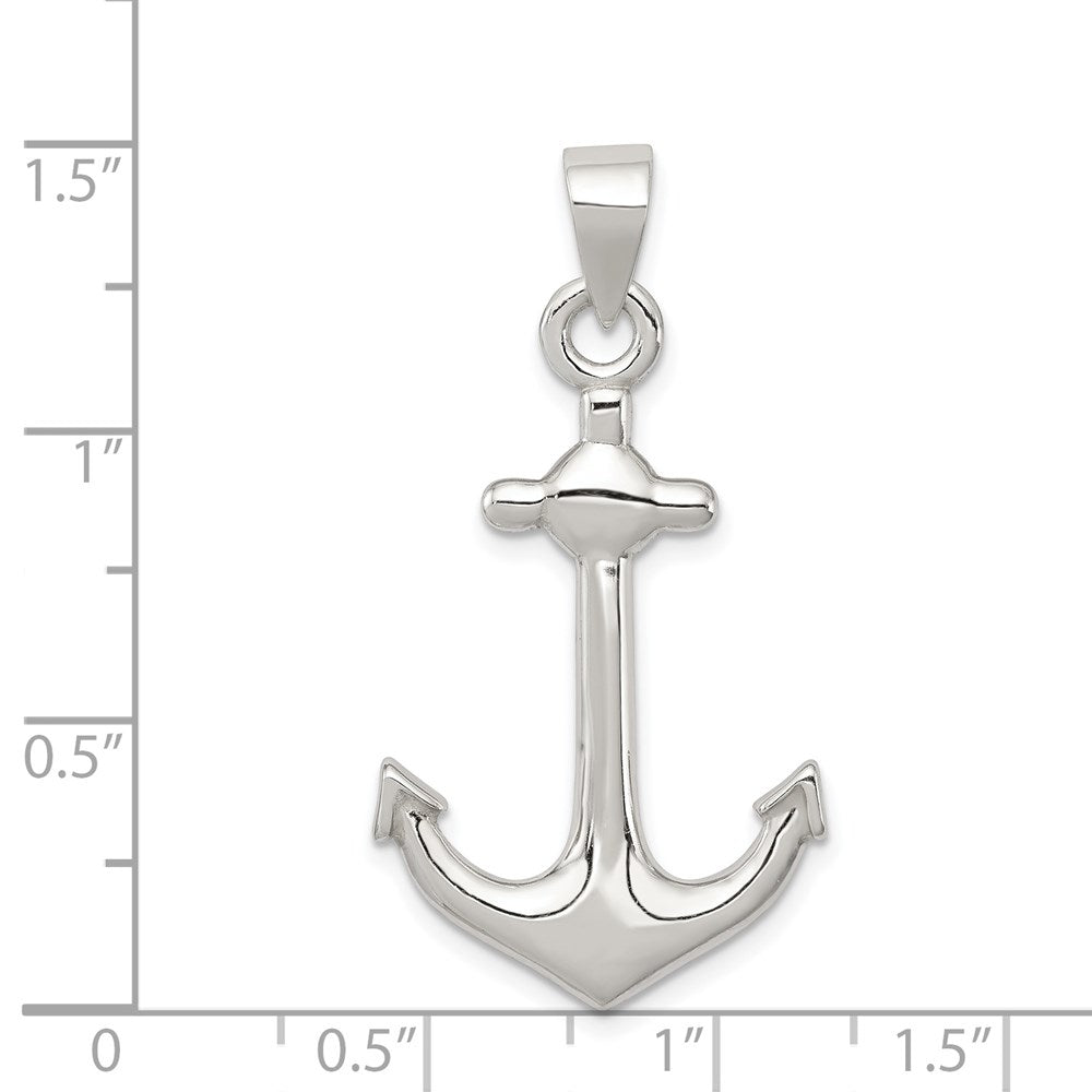 Sterling Silver Anchor Pendant QC6332