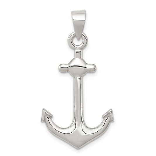 Sterling Silver Anchor Pendant QC6332