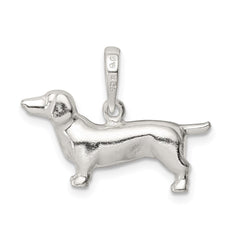 Sterling Silver Dachshund Pendant QC6338