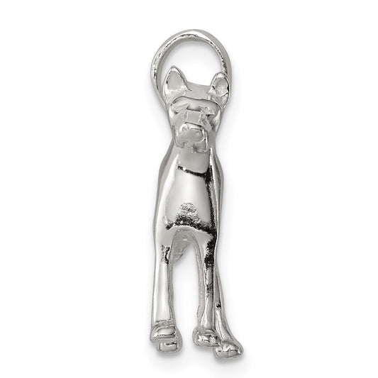 Sterling Silver Great Dane Pendant QC6339