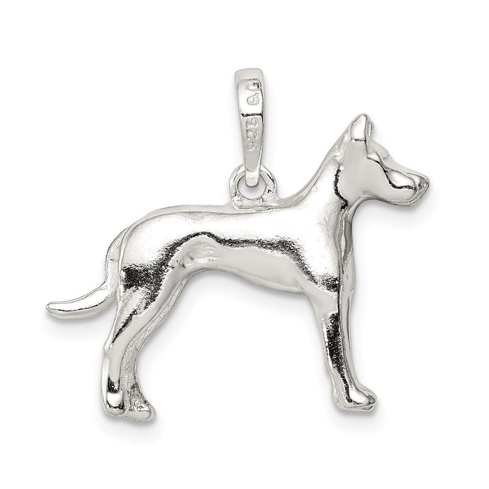Sterling Silver Great Dane Pendant QC6339
