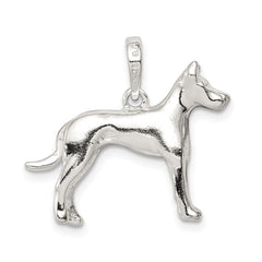 Sterling Silver Great Dane Pendant QC6339
