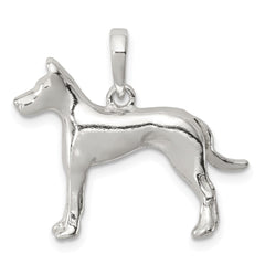 Sterling Silver Great Dane Pendant QC6339