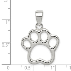 Sterling Silver Paw Pendant QC6354