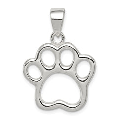 Sterling Silver Paw Pendant QC6354