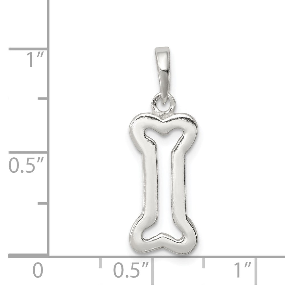 Sterling Silver Bone Pendant QC6355