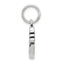 Sterling Silver Antiqued I Love Dance Charm QC6463