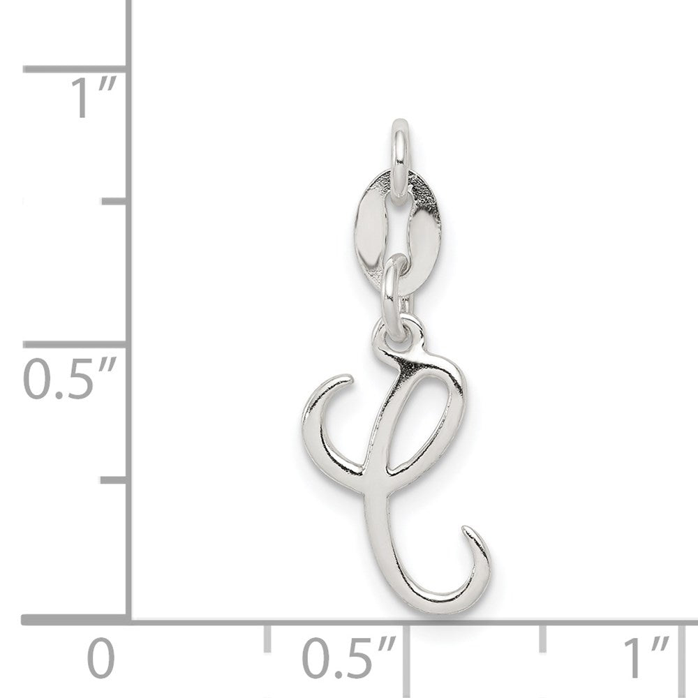 Sterling Silver Letter C Initial Charm QC6510C