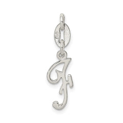 Sterling Silver Letter F Initial Charm QC6510F
