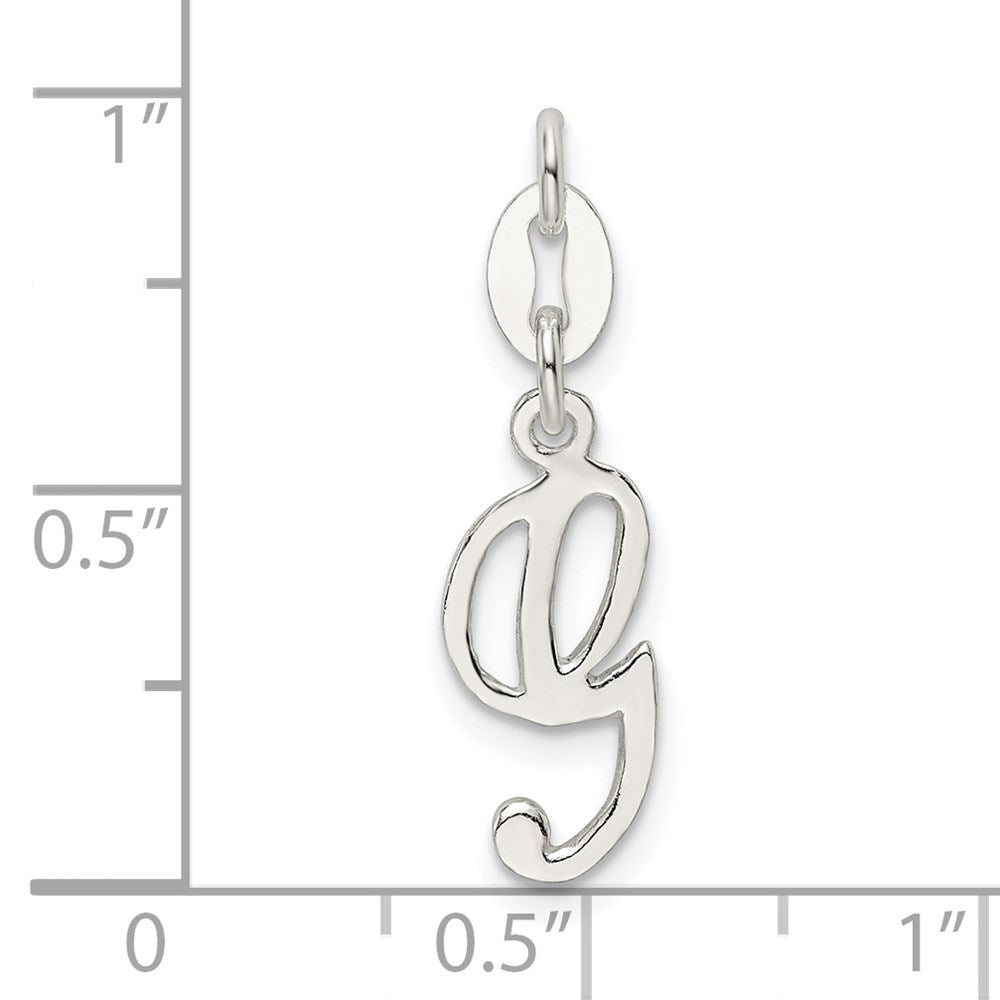 Sterling Silver Letter G Initial Charm QC6510G