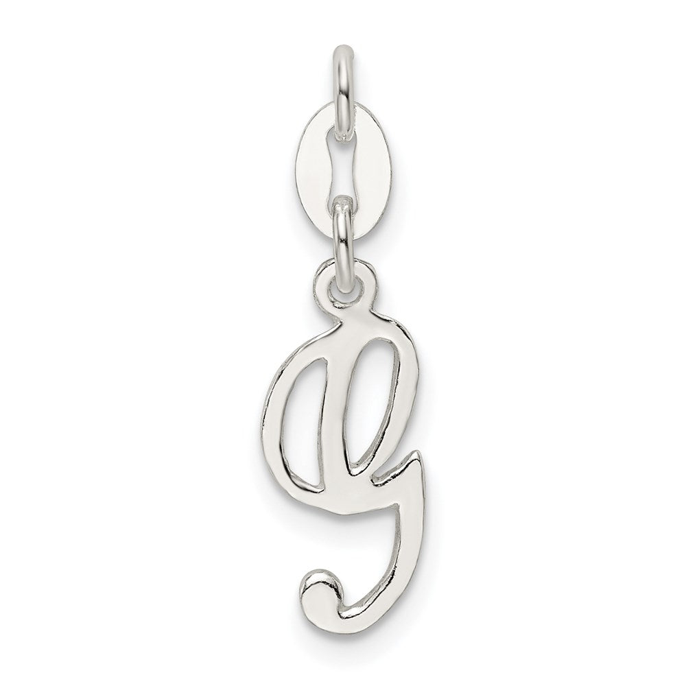 Sterling Silver Letter G Initial Charm QC6510G