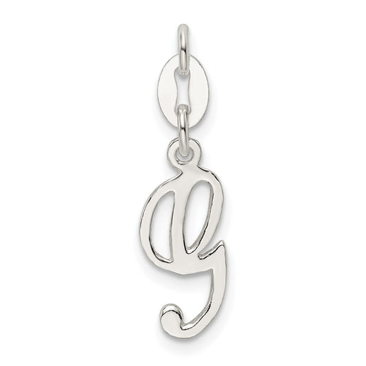 Sterling Silver Letter G Initial Charm QC6510G