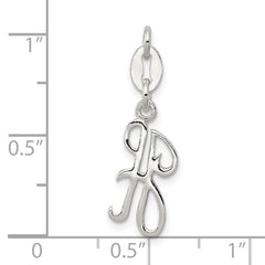 Sterling Silver Letter H Initial Charm QC6510H