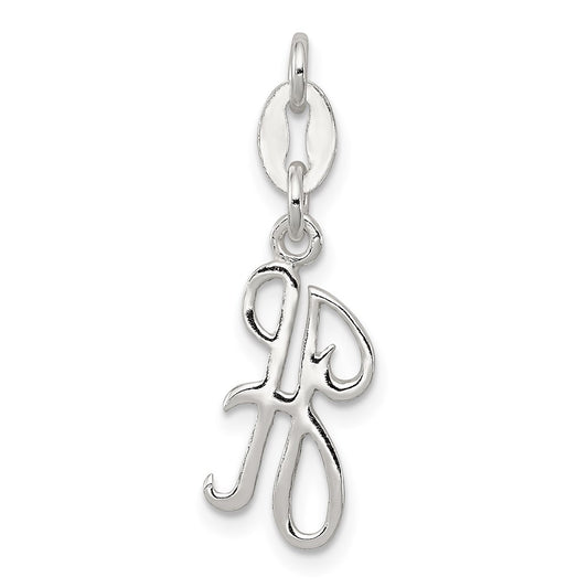 Sterling Silver Letter H Initial Charm QC6510H