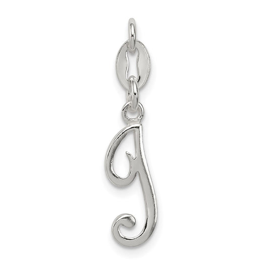 Sterling Silver Letter I Initial Charm QC6510I