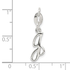 Sterling Silver Letter J Initial Charm QC6510J