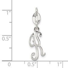 Sterling Silver Letter K Initial Charm QC6510K