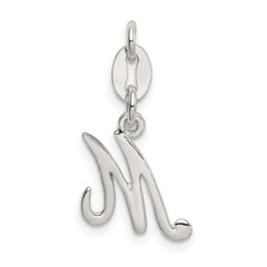 Sterling Silver Letter M Initial Charm QC6510M