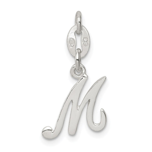 Sterling Silver Letter M Initial Charm QC6510M