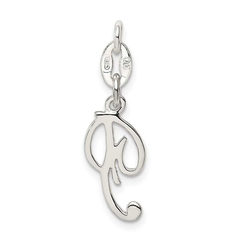 Sterling Silver Letter P Initial Charm QC6510P