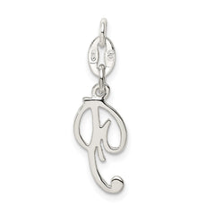 Sterling Silver Letter P Initial Charm QC6510P
