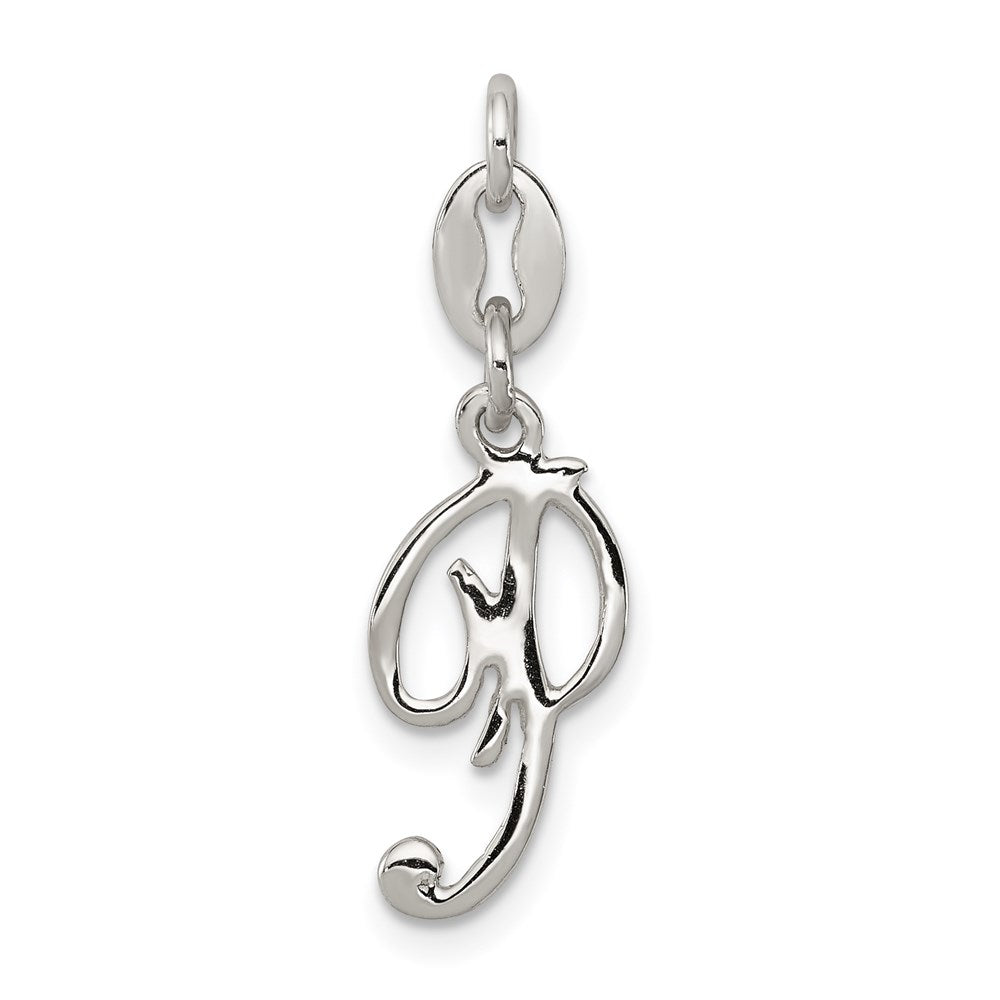 Sterling Silver Letter P Initial Charm QC6510P