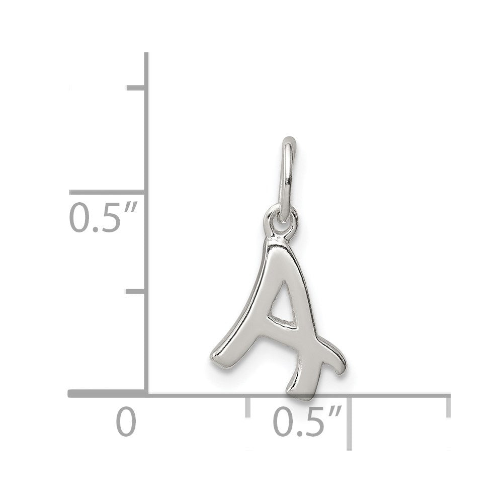 Sterling Silver Letter A Initial Charm QC6511A
