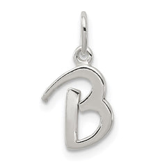 Sterling Silver Letter B Initial Charm QC6511B