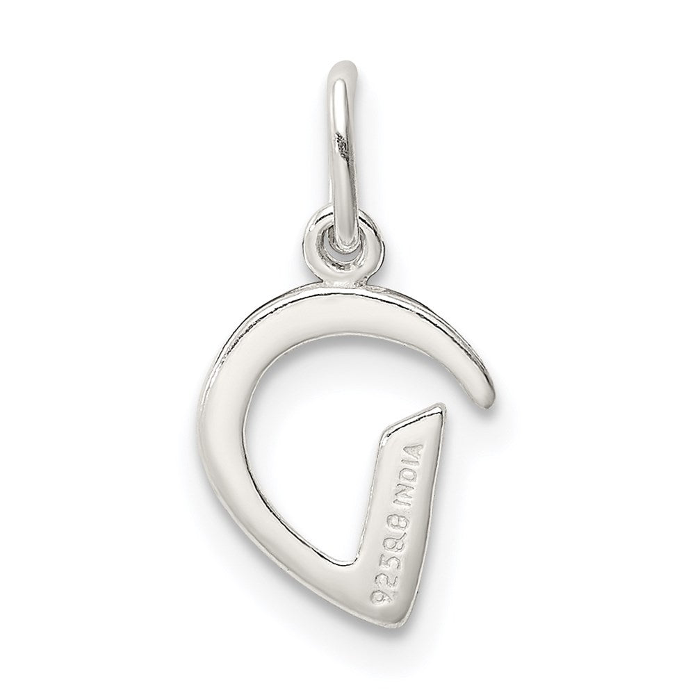 Sterling Silver Letter D Initial Charm QC6511D