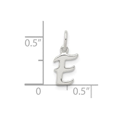 Sterling Silver Letter E Initial Charm QC6511E
