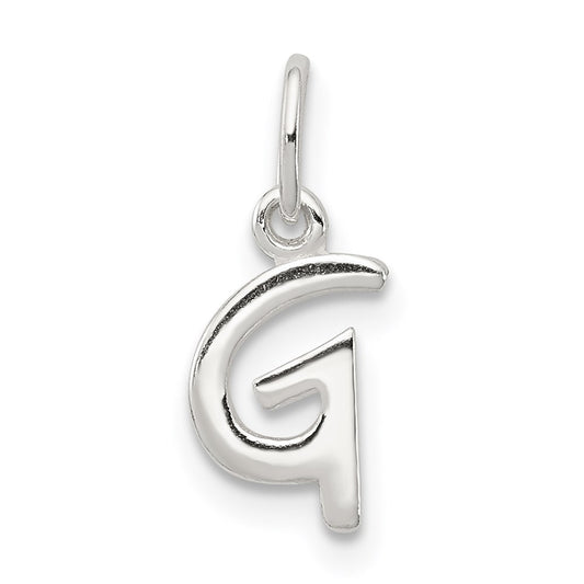 Sterling Silver Letter G Initial Charm QC6511G