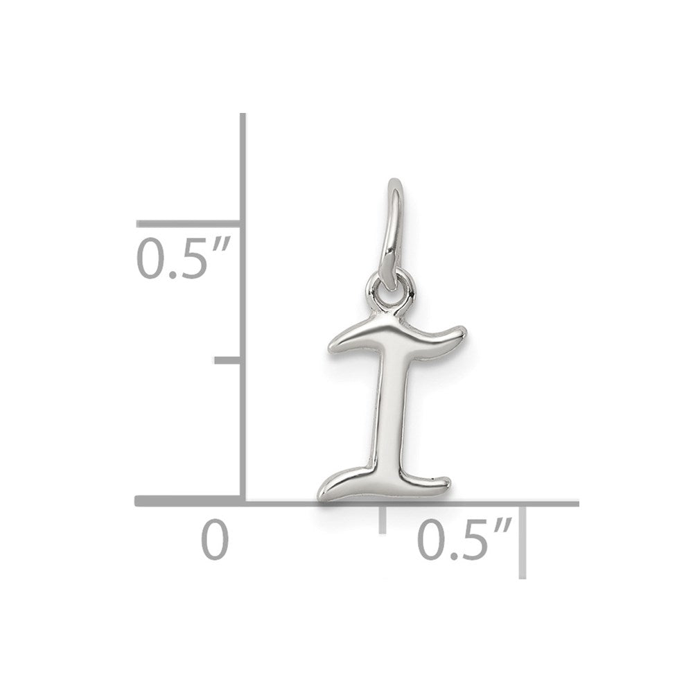 Sterling Silver Letter I Initial Charm QC6511I