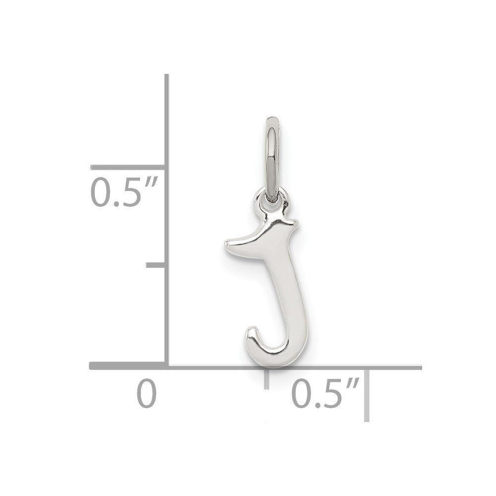 Sterling Silver Letter J Initial Charm QC6511J