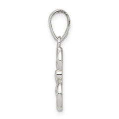 Sterling Silver Letter E Initial Pendant QC6512E